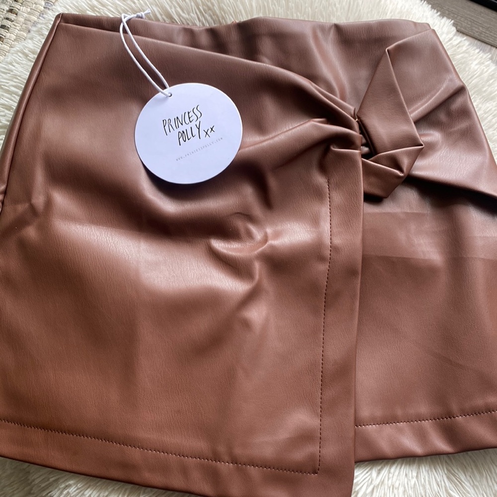 Princess Polly Noelle Mini Skirt Brown